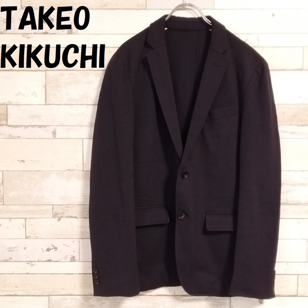 [ популярный ]TAKEO KIKUCHI/ Takeo Kikuchi 2 кнопка жакет темно-синий размер 3/9071