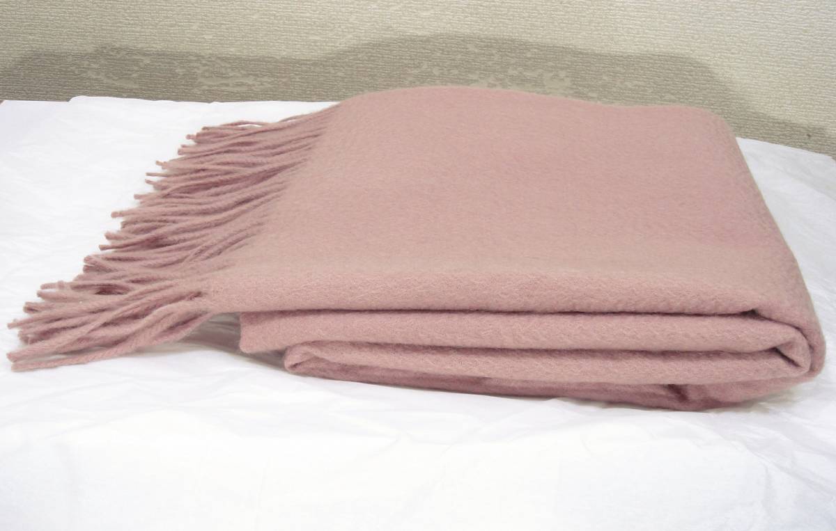  стоимость доставки 510 иен ~( быстрое решение. бесплатная доставка ) BODY DRESSING Deluxe кашемир бахрома muffler одноцветный лиловый розовый серия Body Dressing Deluxe 