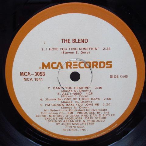 BLEND, THE-S.T. (US Orig.LP)_画像3