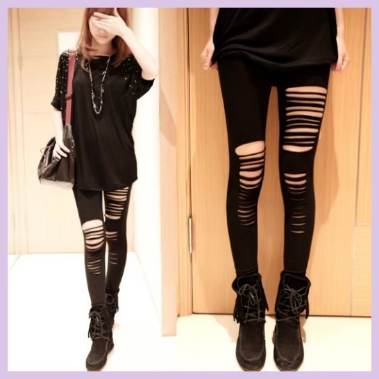 Paypayフリマ 春服 春コーデ レギンスパンツ レディース ダメージ 加工 黒 ブラック 韓国 Paypayフリマ 春服 春コーデ レギンスパンツ レディース ダメージ 加工 黒 ブラック 韓国