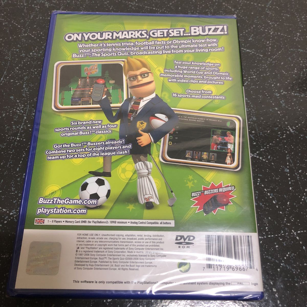 【レア、希少、新品 未開封】 PS2 Buzz The Sports Quiz 【798】