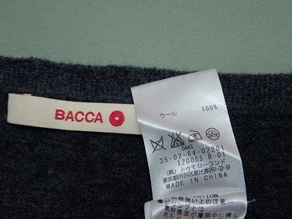 BACCA 裾・袖フレアデザイン 切替えリブニット・S□バッカ/セーター/20*12*2-20_画像6