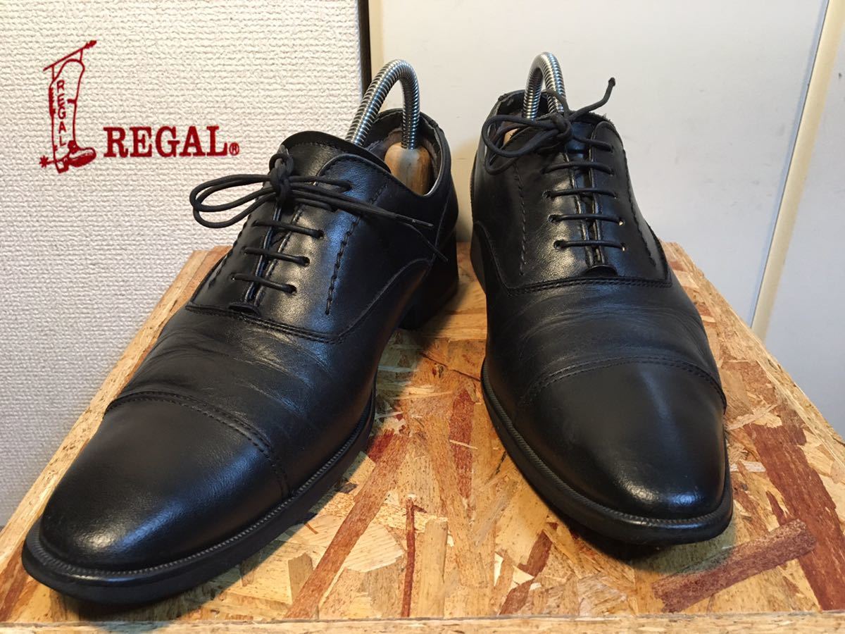 629)REGAL リーガル ビジネスシューズ ストレートチップ GOEX 24.5cm 紳士靴_画像1
