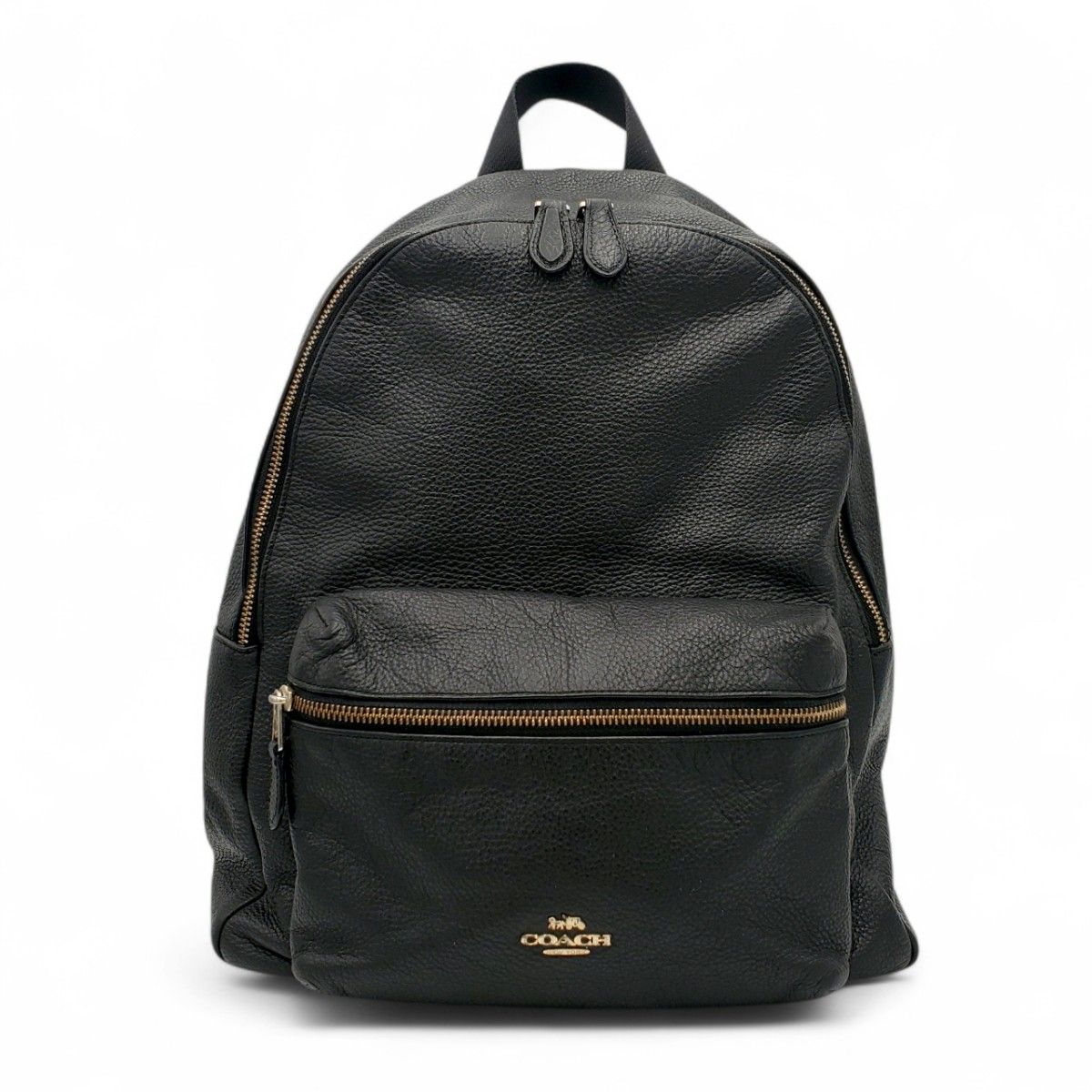 コーチ チャーリー リュックサック バックパック レザー ゴールド金具
