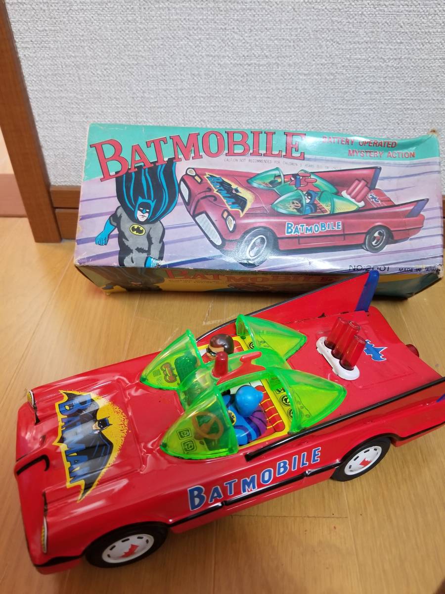ヤフオク! - 値下げ ブリキ玩具 バットモービル(BATMOBILE)バ