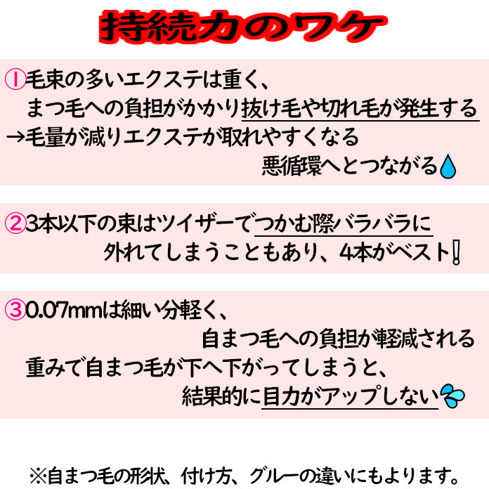 長持ちしやすい！4Dエクステ9mm★セルフ用マツエク★短いまつ毛の方へオススメ