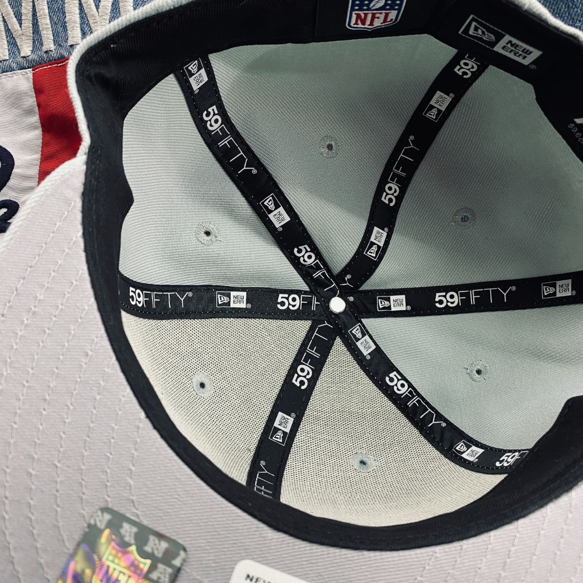 【6.7/8】 NEWERA ニューエラ LasVegas ラスベガス RAIDERS レイダース Grey グレー 59Fifty キャップ 帽子 NFL アメフト USA正規品_画像7