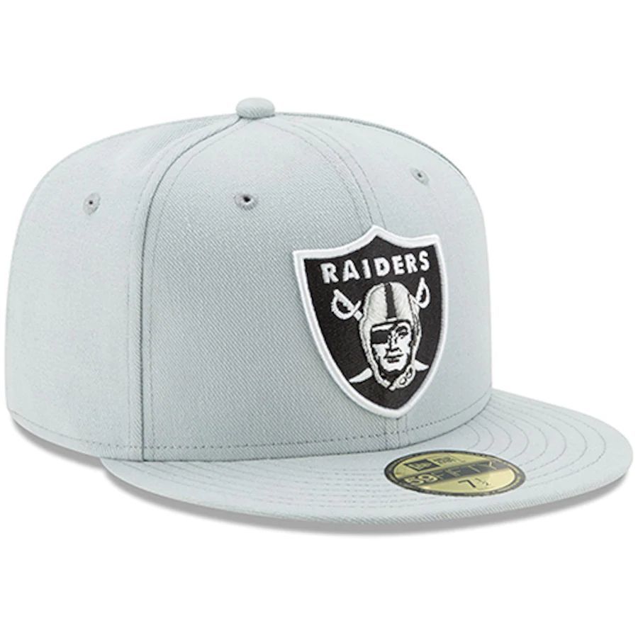 【6.7/8】 NEWERA ニューエラ LasVegas ラスベガス RAIDERS レイダース Grey グレー 59Fifty キャップ 帽子 NFL アメフト USA正規品_画像4