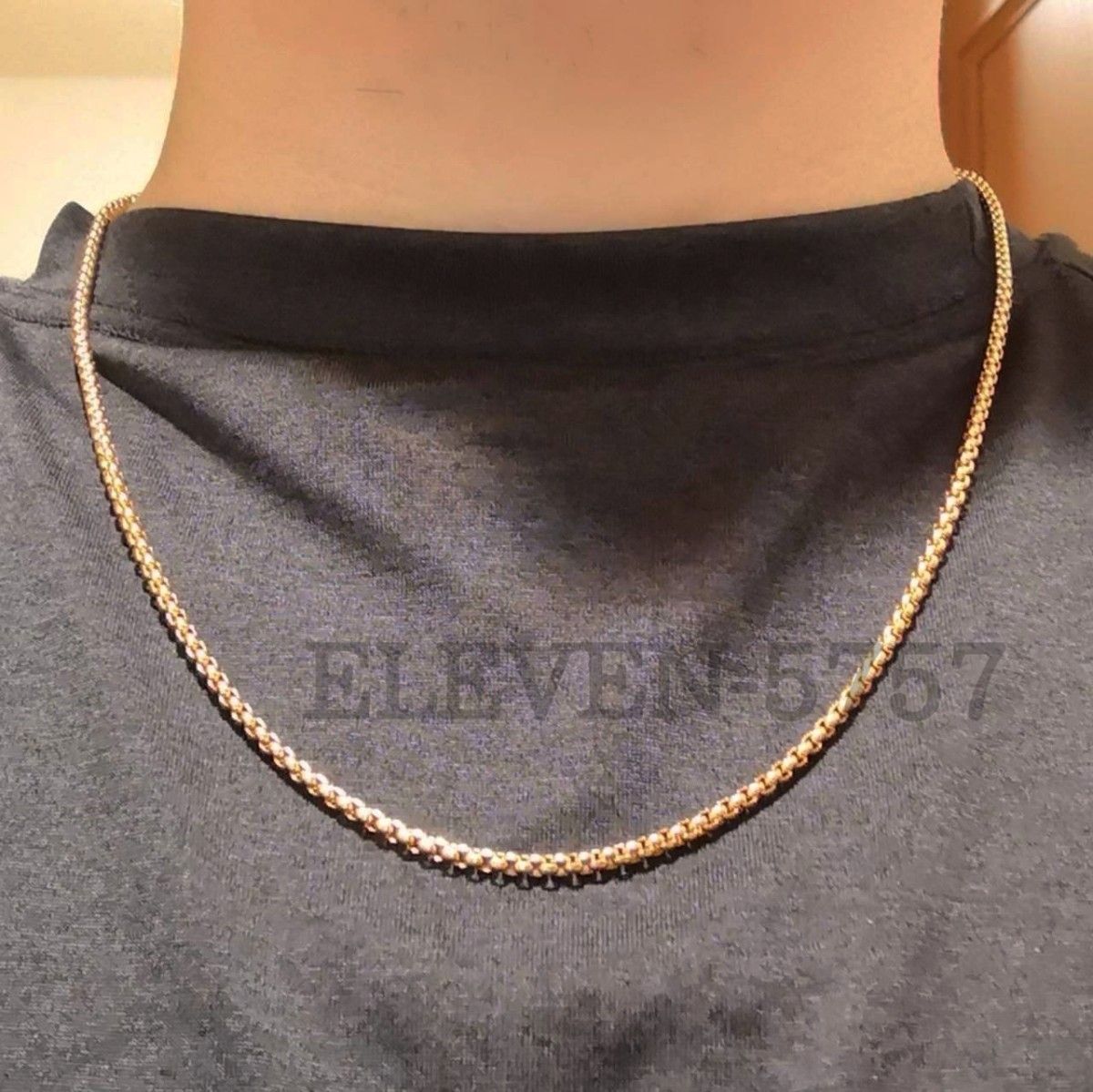 K18 ベネチアン ネックレス 刻印有り K18金【刻印有り・本物】ベネチアンチェーンネックレス幅0.8mm