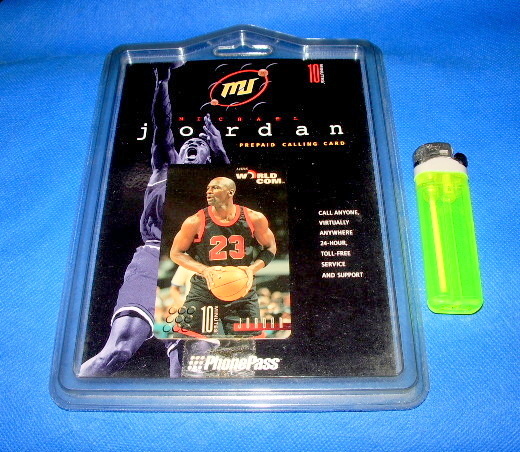  rare -!!* Michael * Jordan *ko- ring card (M.J)* telephone card (USA)* basketball *