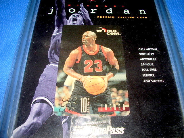  rare -!!* Michael * Jordan *ko- ring card (M.J)* telephone card (USA)* basketball *
