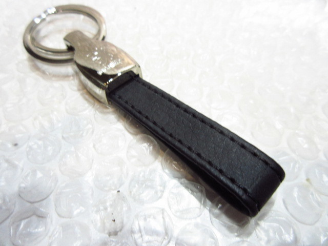 [Spiral] Peugeot /PEUGEOT strap type *W ring * leather key holder / black new goods / limited goods /