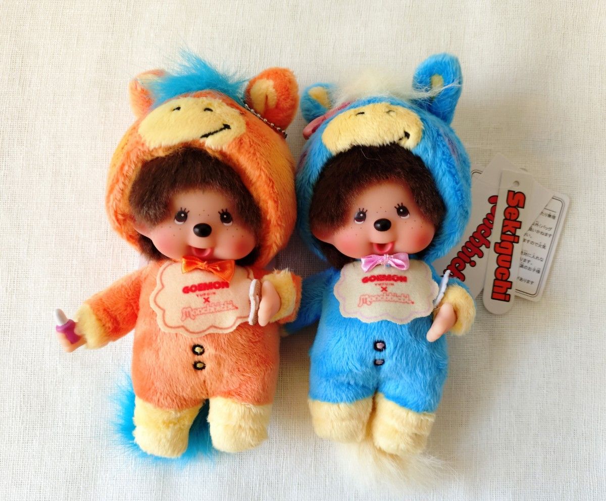 新品 monchhichi goemon 馬 コスチューム 期間限定2体 モンチッチ 大分