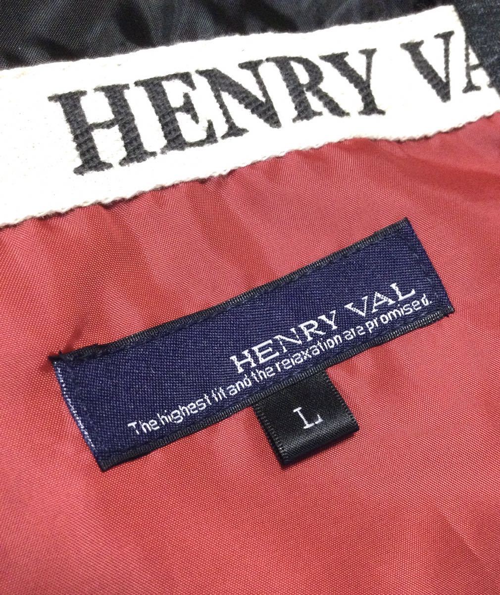 新品!!「HENRY VAL」切替デザイン 中綿入り ジップアップ キルティングダウンベスト Charcoal-Gray SIZE:L 6