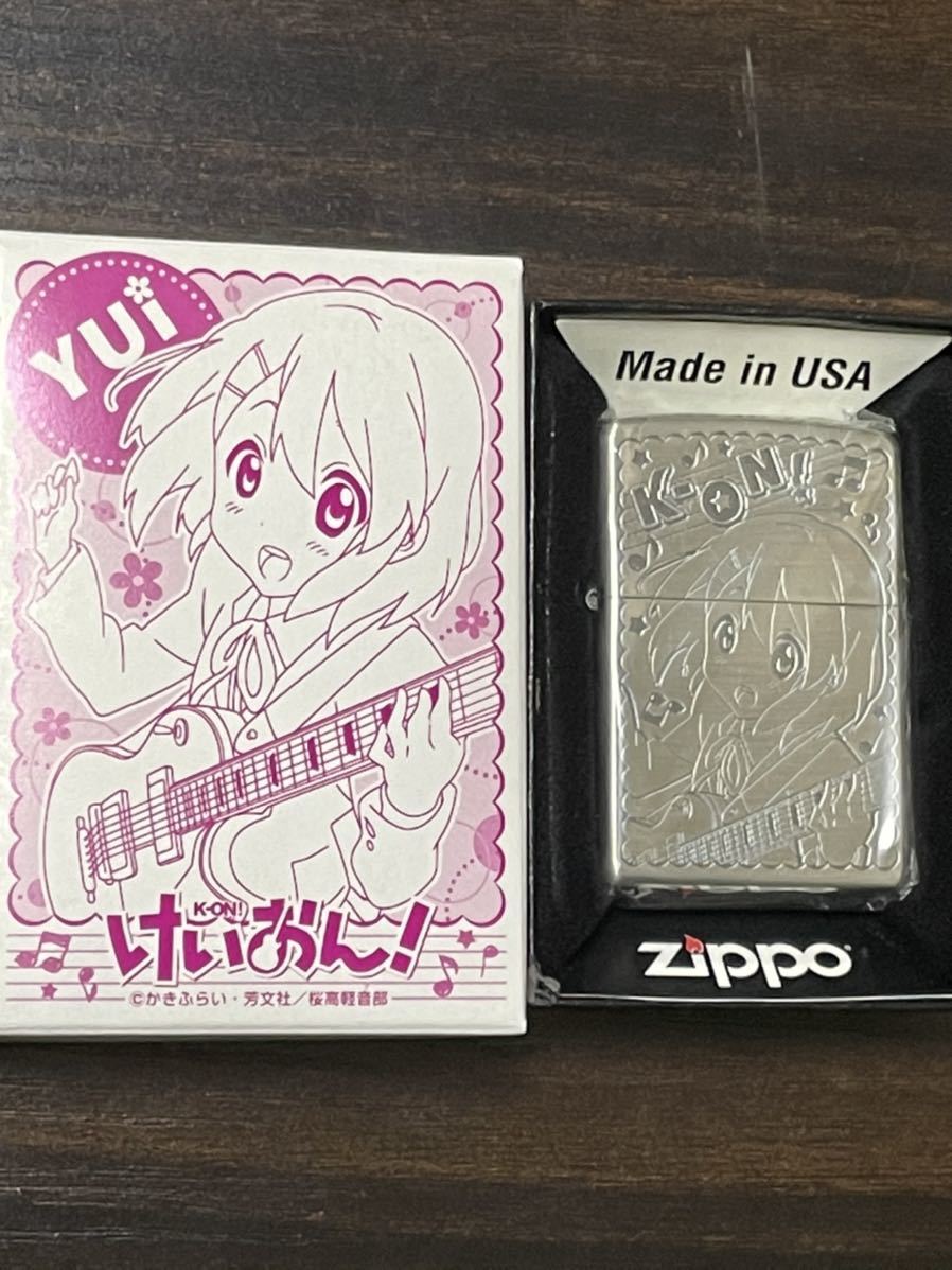 zippo けいおん! 平沢 唯 YUI アニメ 両面デザイン K-ON 2009年製 専用ケース 保証書