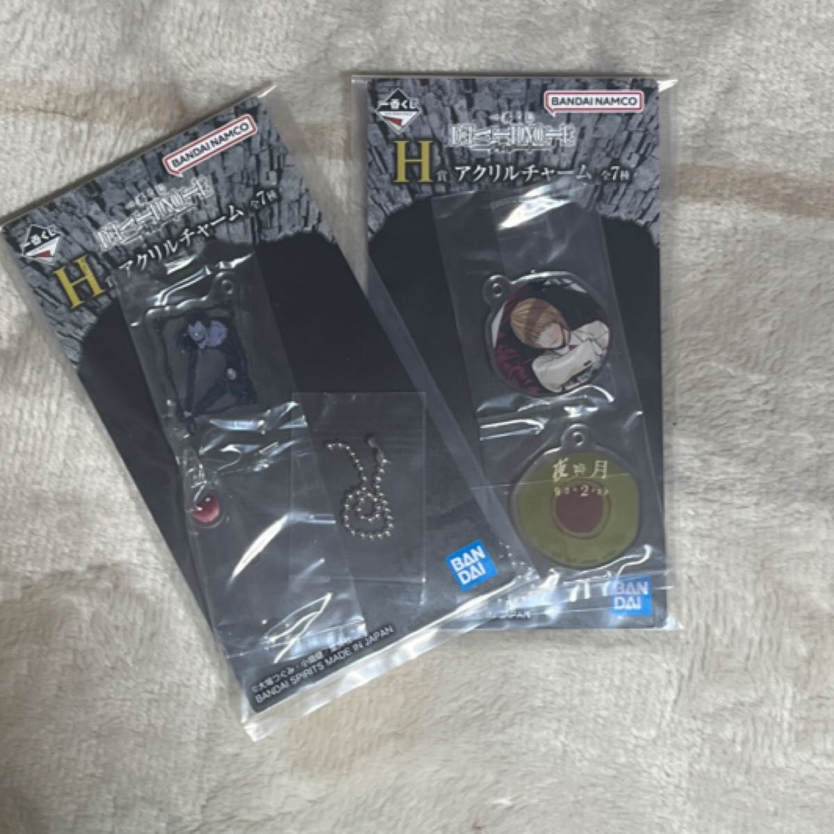 一番くじデスノート H賞アクリルチャーム 夜神月・リューク｜Yahoo