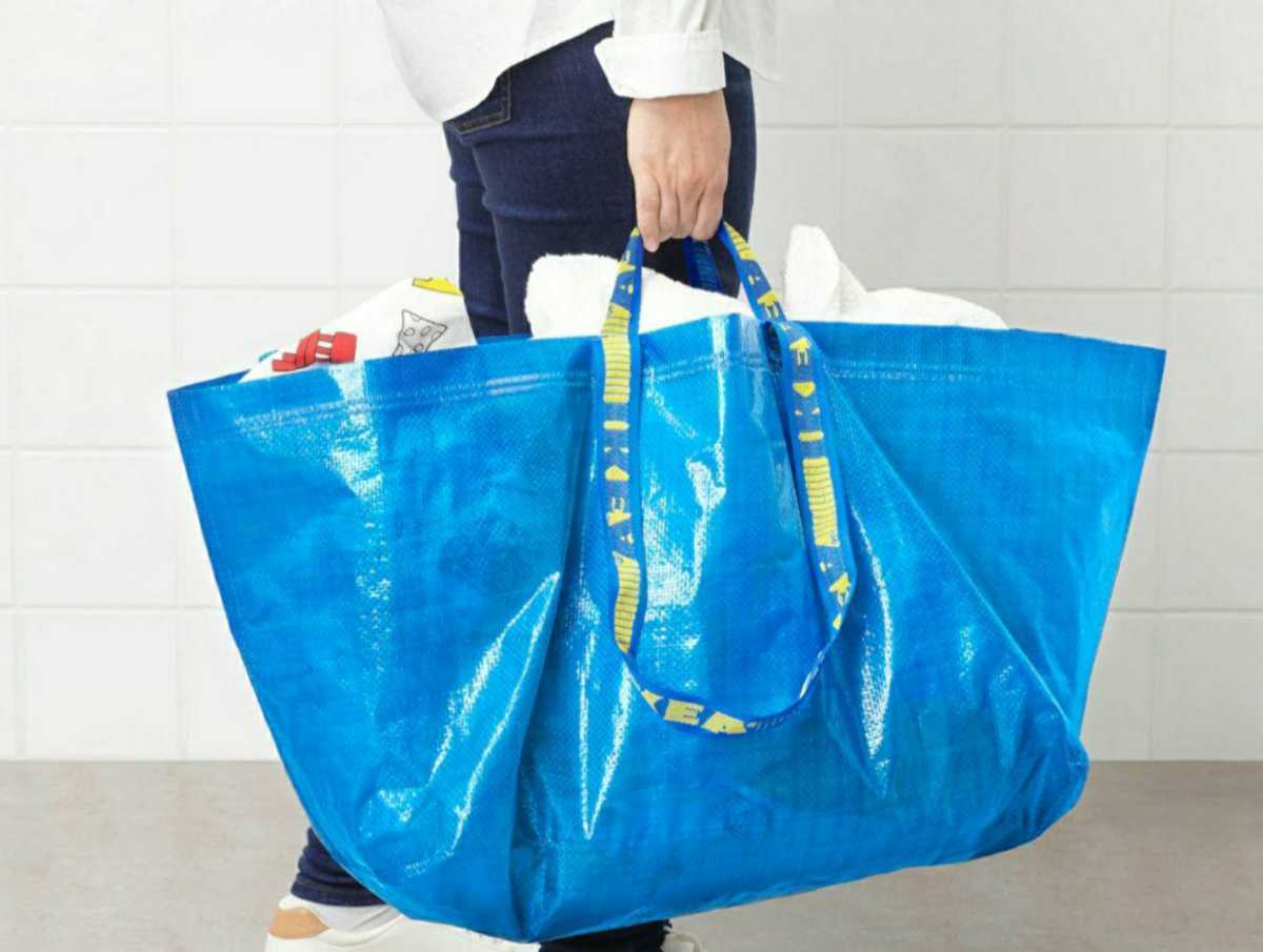 イケア収納に便利で人気トローリー１枚+フラクタL2枚の合計３点IKEAエコバッグ