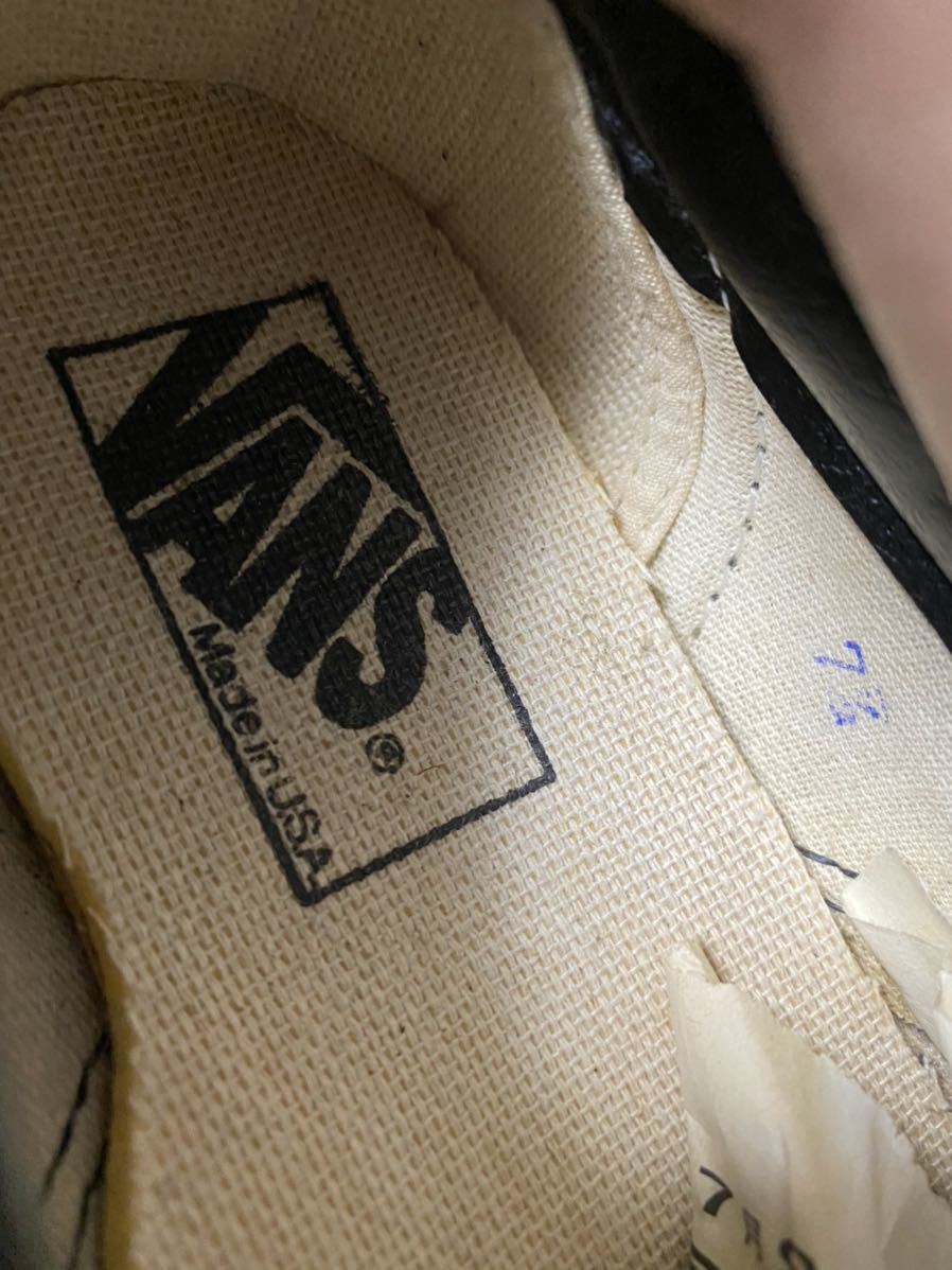 極美品 90s USA製 VANS スリッポン ガンジャ マリファナ柄 US7.5_画像6