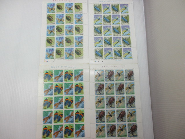 切手　昆虫シリーズ　第1集2シート　第5集2シート　（1シート60円×20枚）合計4シート　未使用品　k-200 昆虫