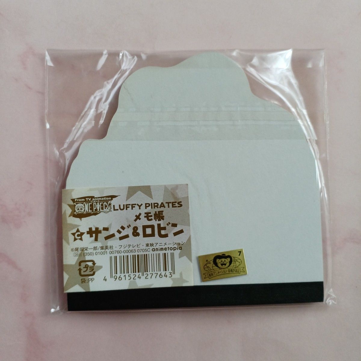 未開封 初期 ONE PIECE ワンピース メモ帳 【サンジ ロビン】(おまけ