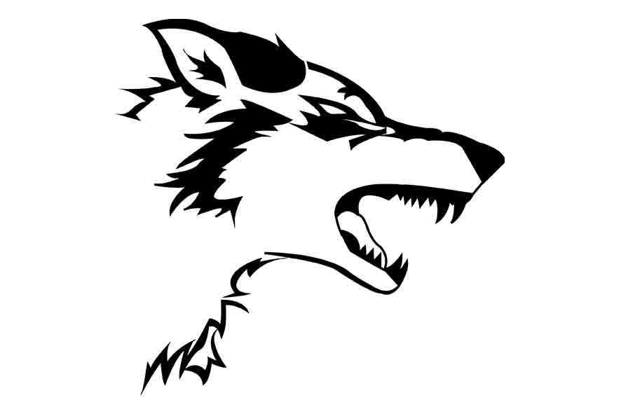ステッカー　Wolf type A_画像1