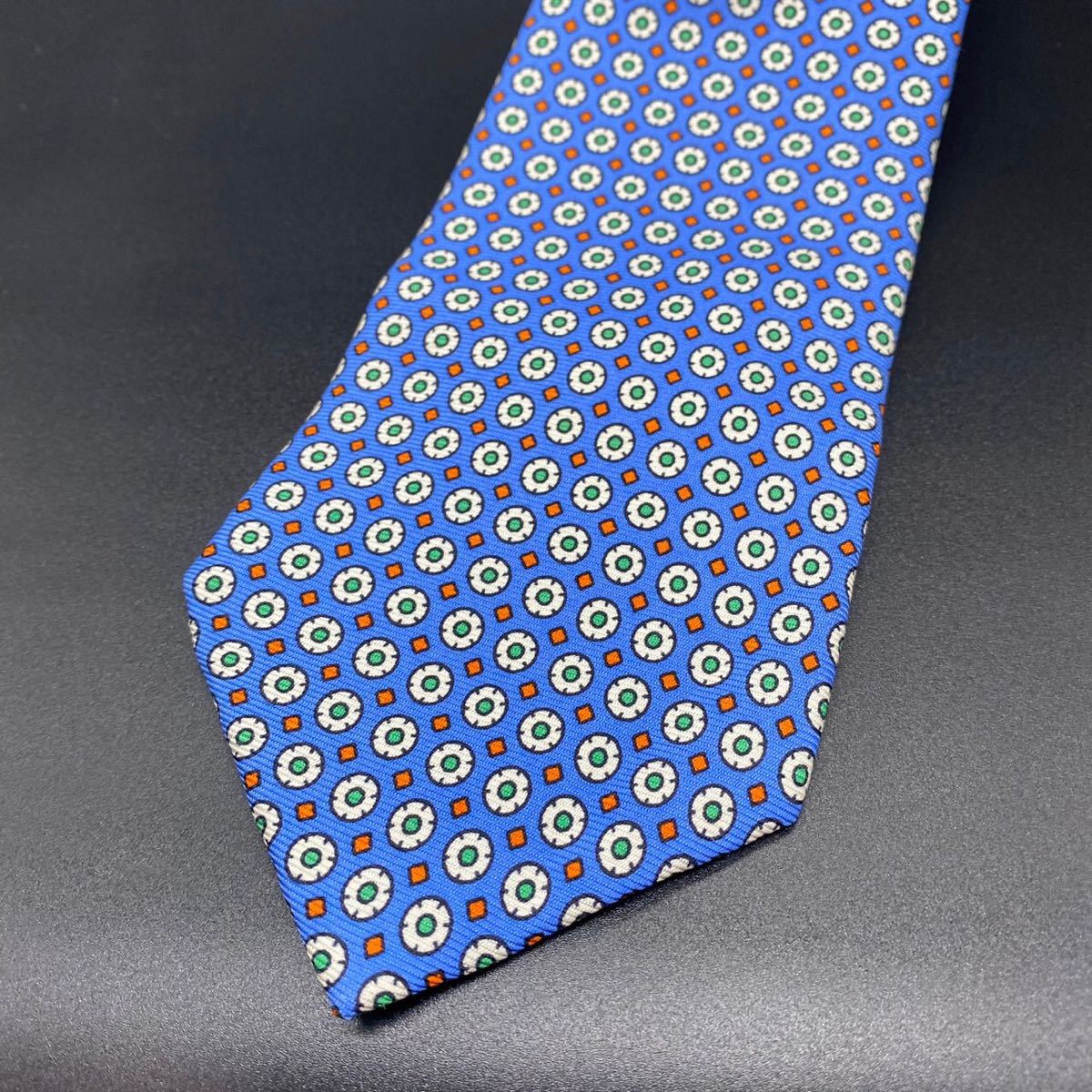  unused RL Polo Ralph Lauren fine pattern pattern silk necktie 
