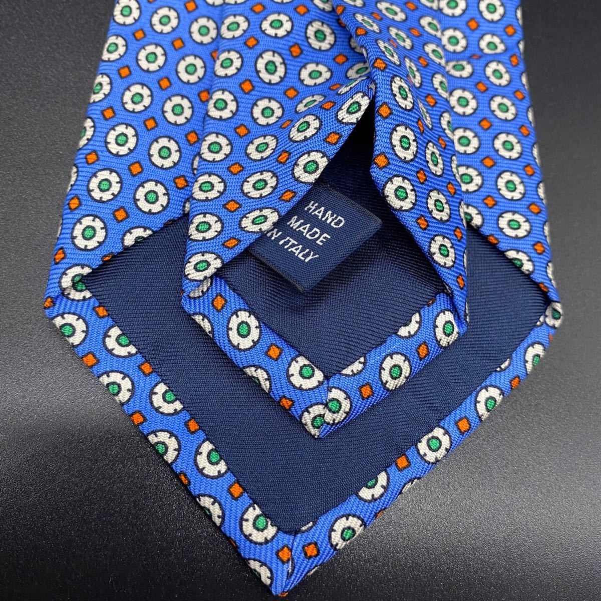  unused RL Polo Ralph Lauren fine pattern pattern silk necktie 