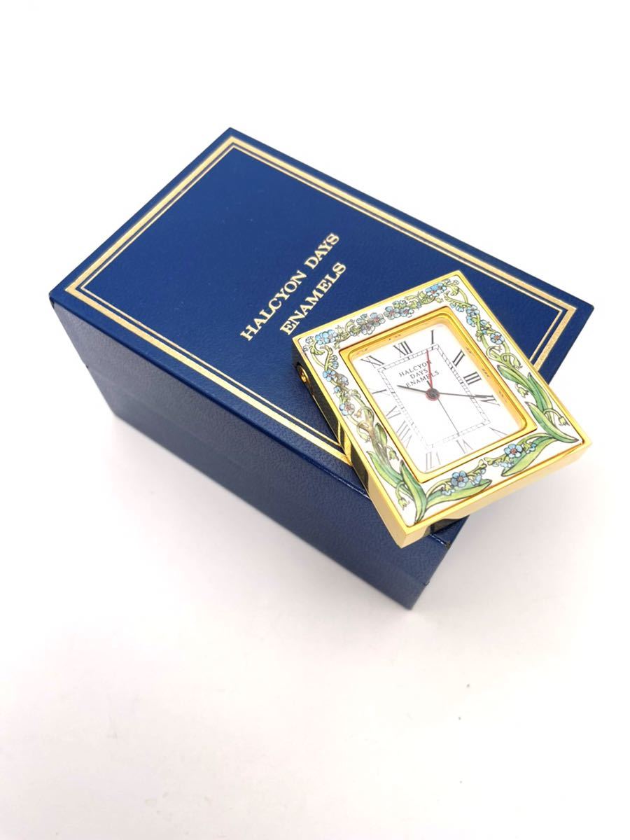 魅力的な価格 美品 HALCYON DAYS ハルシオンデイズ クォーツ 置き時計 一般