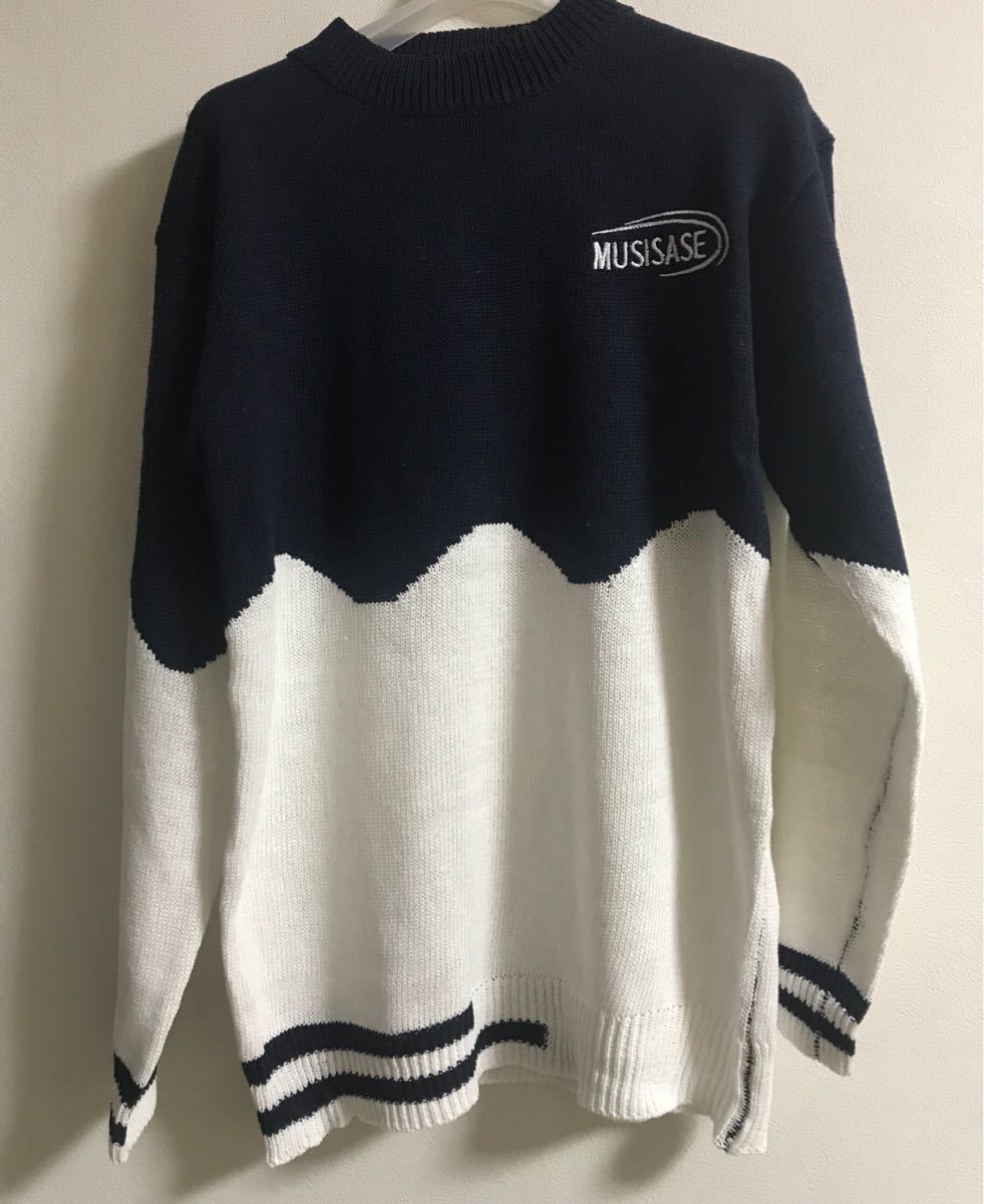 Paypayフリマ ニット セーター メンズ ゆるニット オーバーサイズ バイカラー シンプル Paypayフリマ ニット セーター メンズ ゆるニット オーバーサイズ バイカラー シンプル