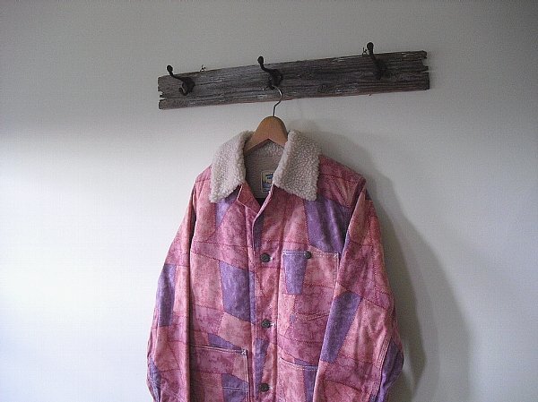 Patchwork Print Boa Coverall（Warehouse）ウエアハウス　パッチワークプリント　希少　ボア　Lee outerwear　絶版　デッドストック　新品_画像4