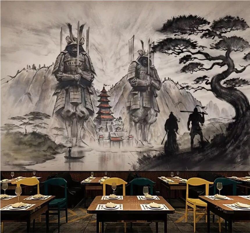 Xuesuカスタム壁紙3d大気壁画新中国浮世絵サムライ創作料理レストランの背景の壁 壁紙 クロス 売買されたオークション情報 Yahooの商品情報をアーカイブ公開 オークファン Aucfan Com