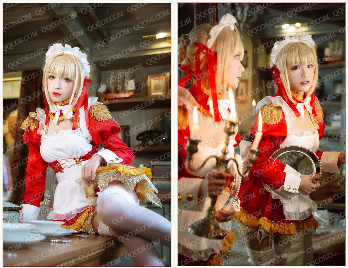 ★コスプレ衣装一部サイズ即納★Fate/Grand Order風 ★FGO風★ネロ★メイド服★高品質_画像1