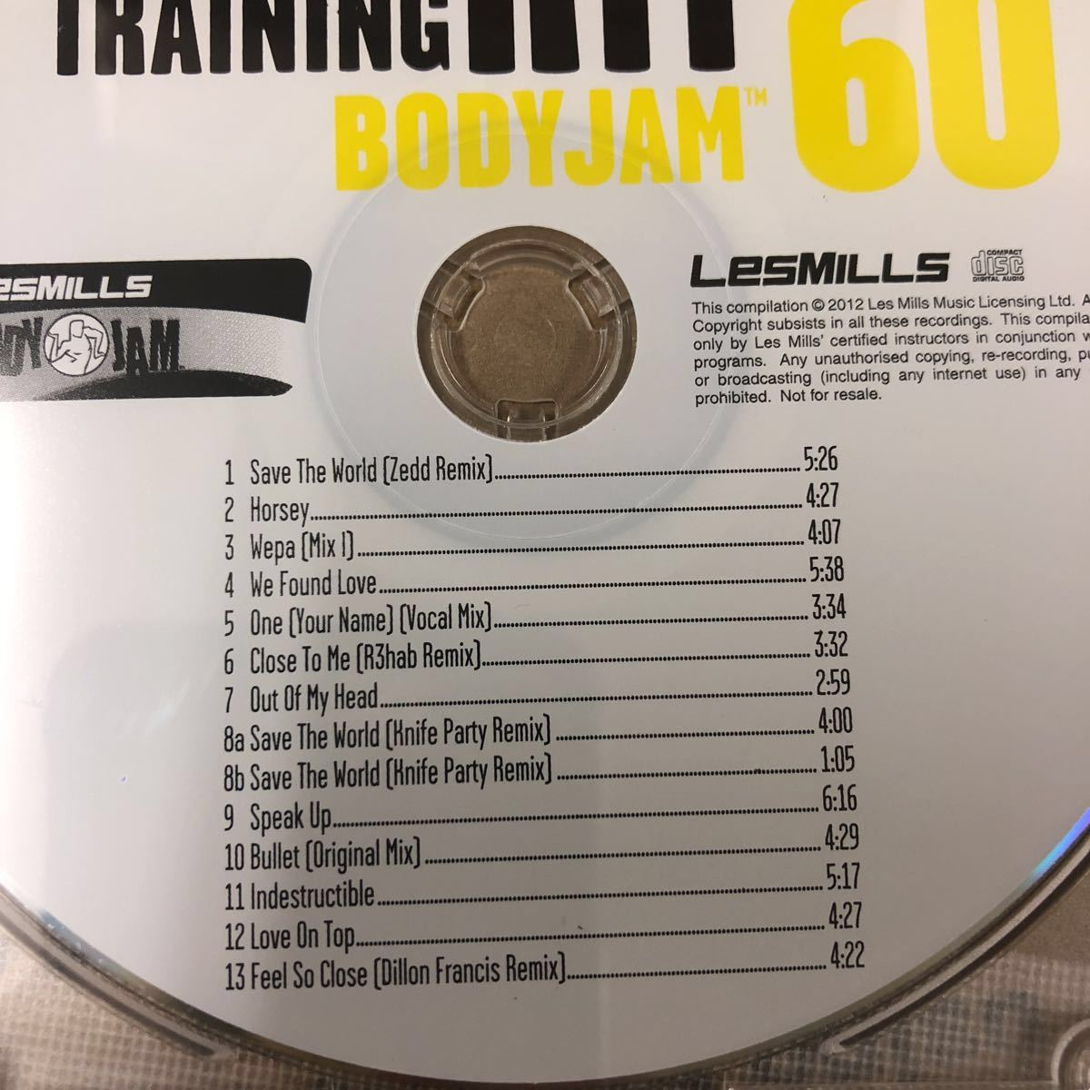 60★レスミルズ★Lesmills★DVD無し★CD★オリジナル箱なし★英語コレオノート無し★中古品★ボディジャム★BodyJam60★再生確認済_画像2