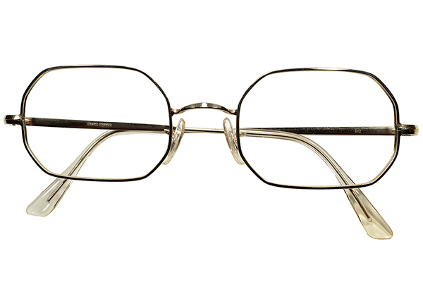 高品位造形x超実用的スペック1960sフランス製デッド FRAME FRANCE 本金張 Gold Filled OCTAGON オクタゴン 短縦八角形 size48/20 眼鏡
