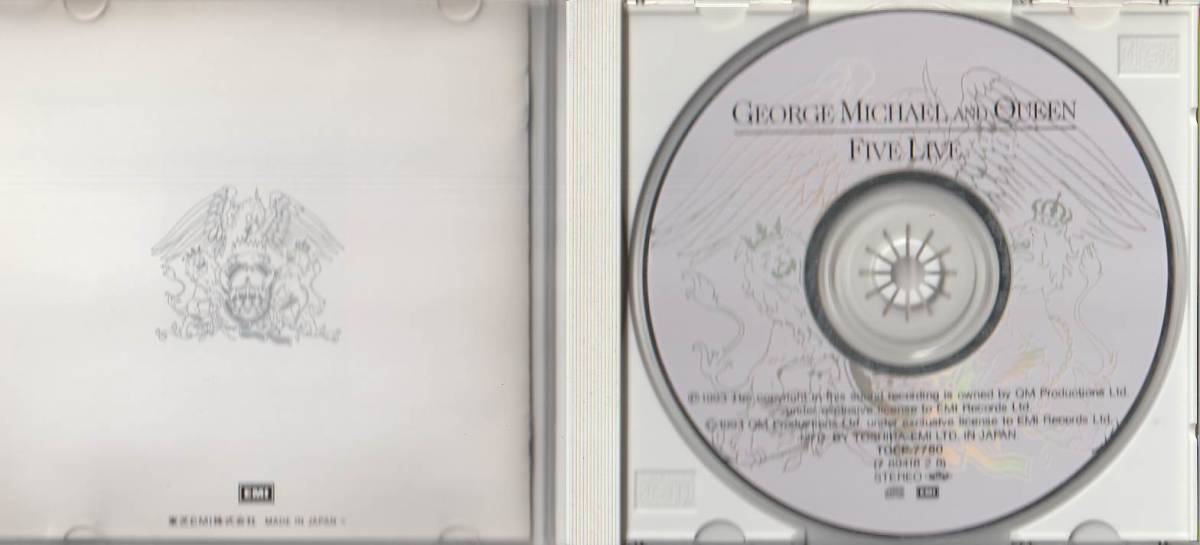 ジョージ・マイケル &クィーン QUEEN with Lisa Stansfield 「FIVE LIVE」CD