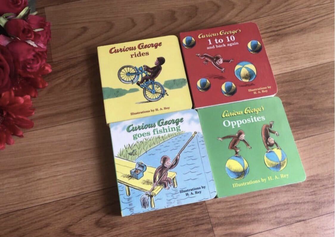 Curious George\'s.... George English picture book 4 pcs. set 