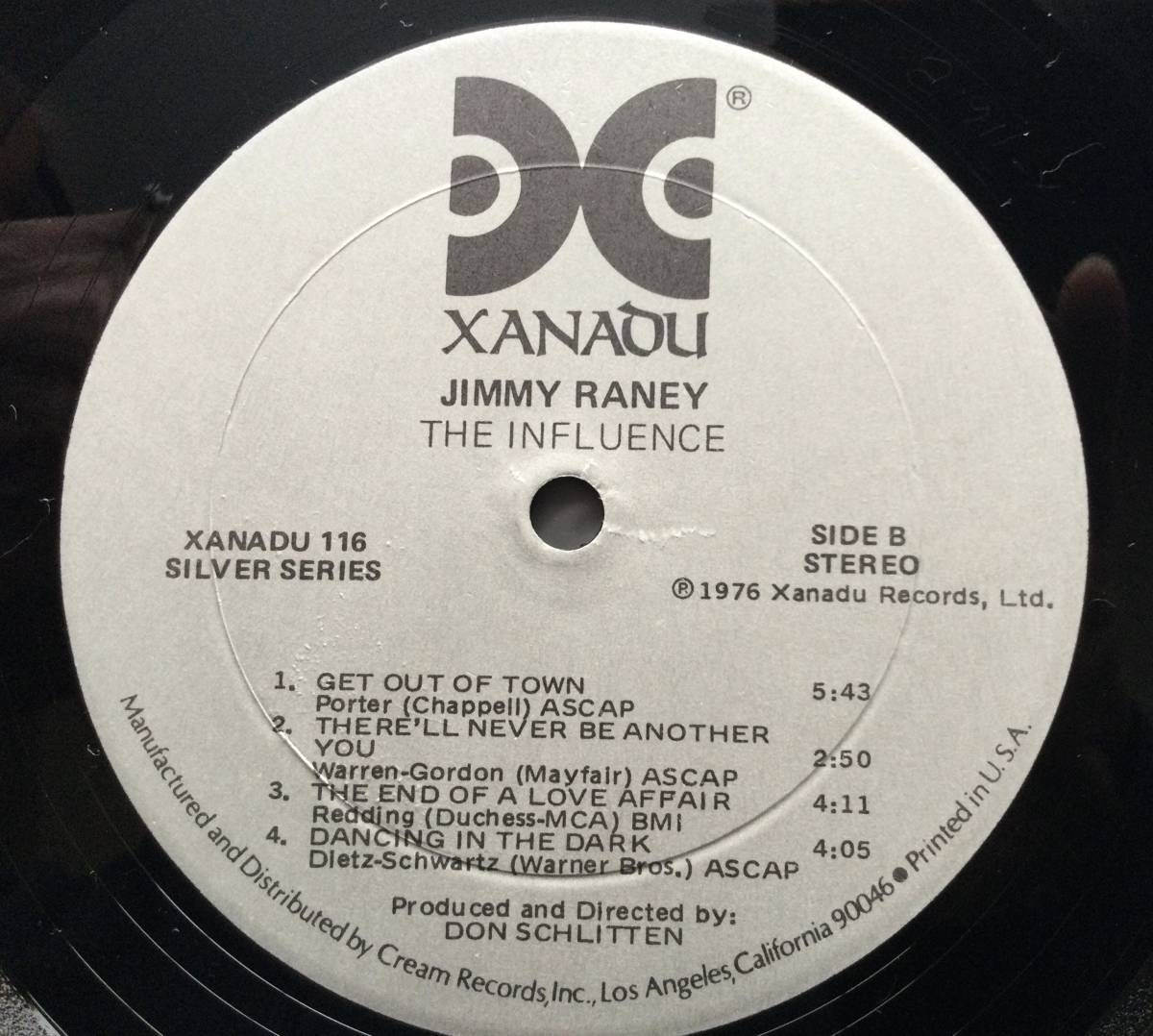 【レコード】・美品・米・XANADU 78年輸入オリジナル盤・THE INFLUENCE / ジミー・レイニー・トリオ_画像2