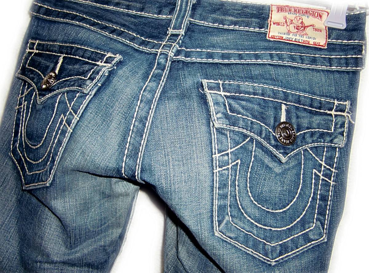 TRUE RELIGION 【JOEY BIG T】 W27(実82cm) 【管45-4】 栄光商事㈱正規品_画像8