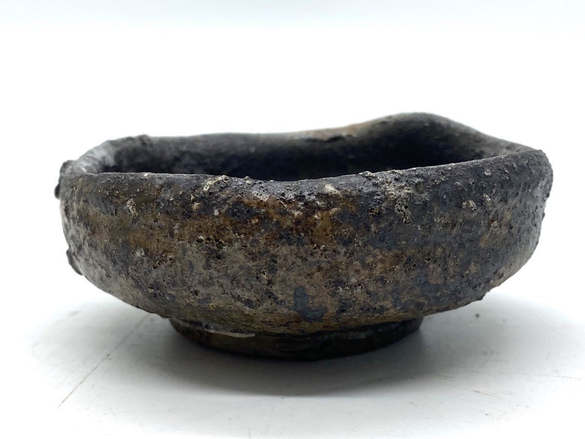 個展作品 中村眞 銘『やすらぎ』備前 窯変 ぐい呑共箱 共布 栞 父:中村