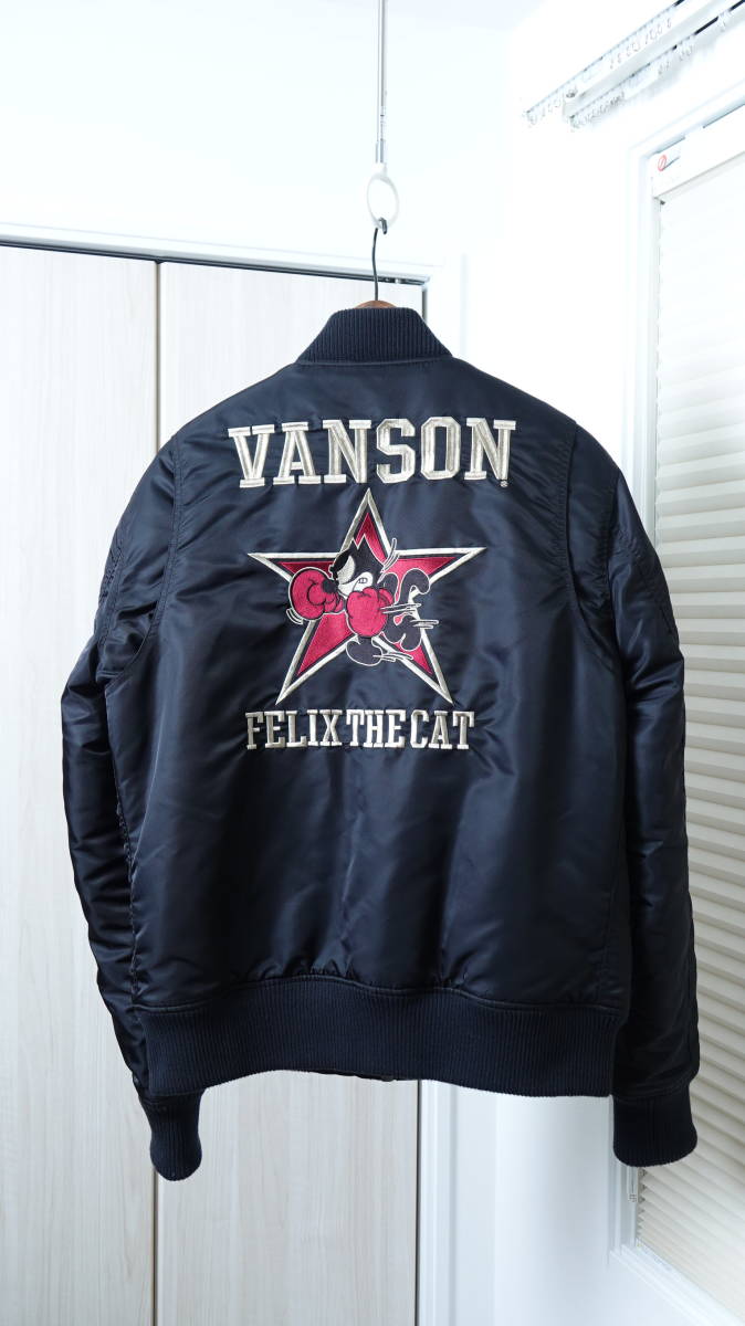 ☆vanson×FELIX THE CAT バンソン×フィリックス コラボ ワッペン刺繍