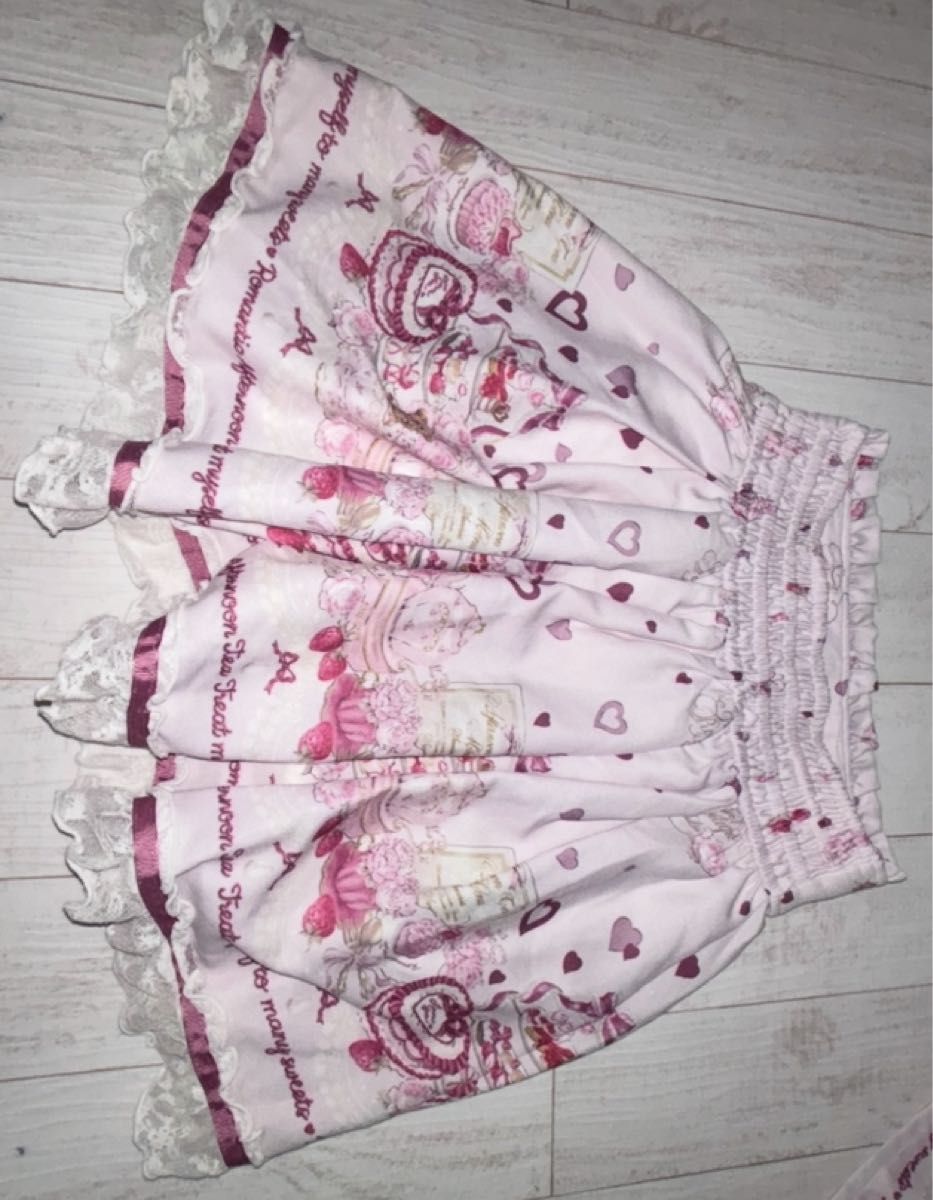 LIZLISA　Afternoontea柄ワンピース　アフタヌーンティー　ピンク Many Hearts Afternoontea柄ワンピース ｜ LIZ LISA（リズリサ）公式