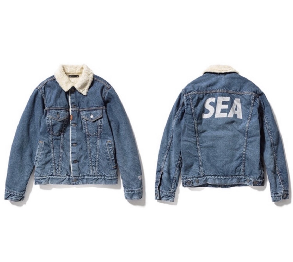 高い素材】 WIND&SEA MINEDENIM - SEA ボアデニムジャケット 送料無料