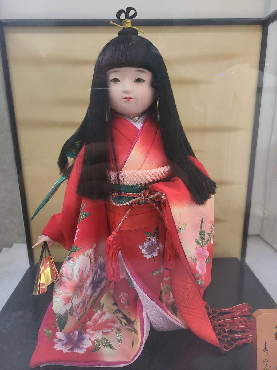  Takumi silk [..] ichimatsu doll Japanese doll doll hinaningyo .. work Showa Retro pcs attaching box attaching doll height approximately 41cm antique 