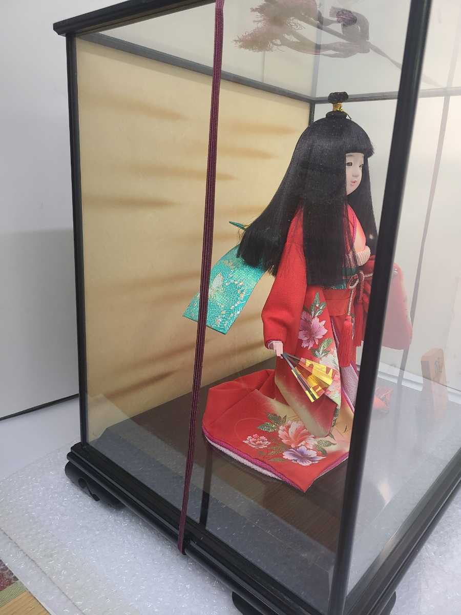  Takumi silk [..] ichimatsu doll Japanese doll doll hinaningyo .. work Showa Retro pcs attaching box attaching doll height approximately 41cm antique 