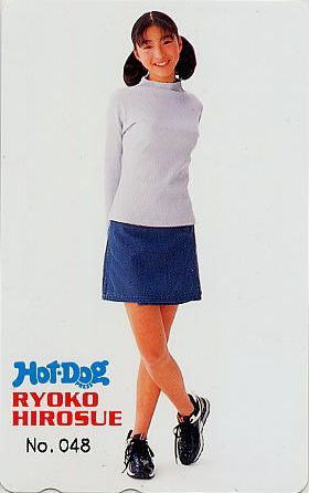  Hirosue Ryouko Hot*Dog telephone card (20Z10-04)