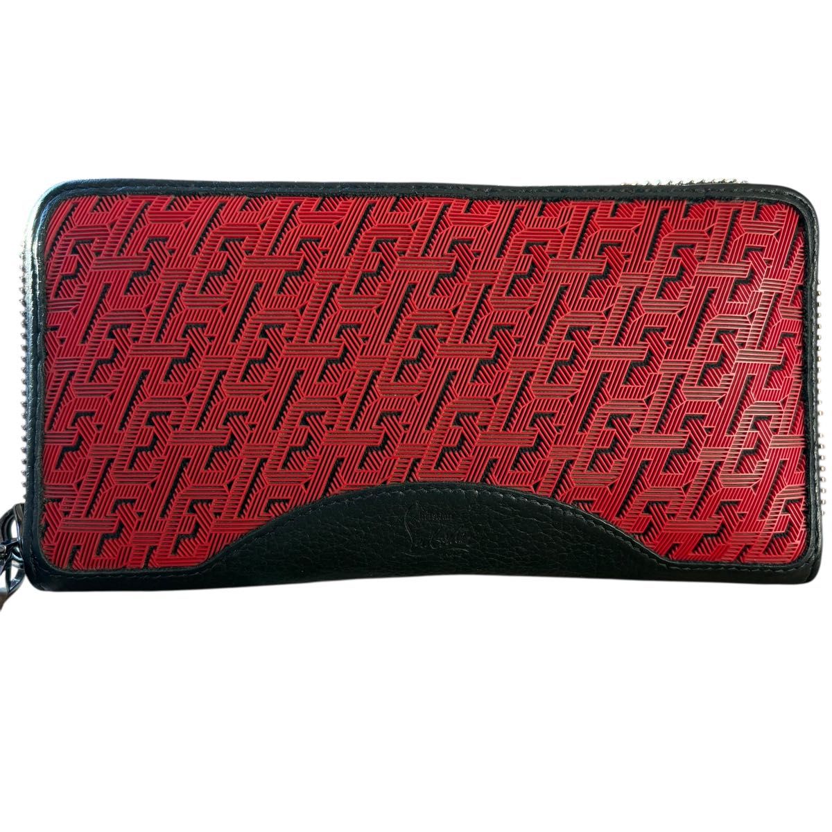 【美品】クリスチャンルブタン クラフトロゴ ケース 財布 ラウンドジップ 極美品】クリスチャンルブタン クラフトロゴ ケース 財布 ラウンド