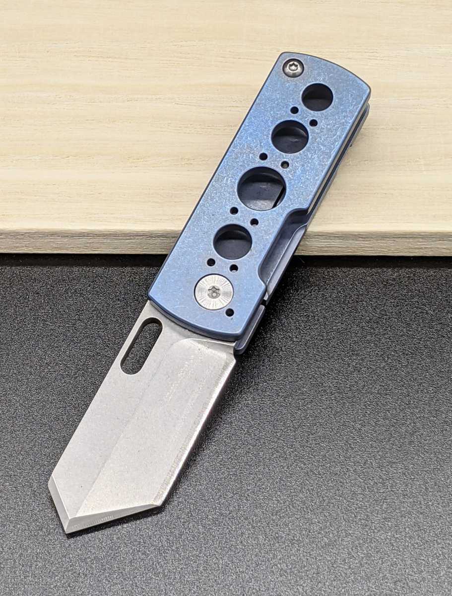 Paypayフリマ 尖端 S35vn粉末鋼 ブルー チタン合金ハンドル 折りたたみナイフ 小型 軽量 アウトドア キャンプ 釣り フィッシング 登山 Paypayフリマ 尖端 S35vn粉末鋼 ブルー チタン合金ハンドル 折りたたみナイフ 小型 軽量 アウトドア キャンプ 釣り フィッシング 登山