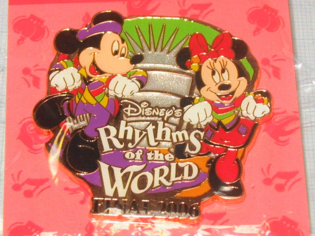 TDS 東京ディズニーシー ディズニー リズム オブ ワールド ファイナル 2006 Rhythms of the World ピンズ ピンバッジ 「ミッキー＆ミニー」_画像4