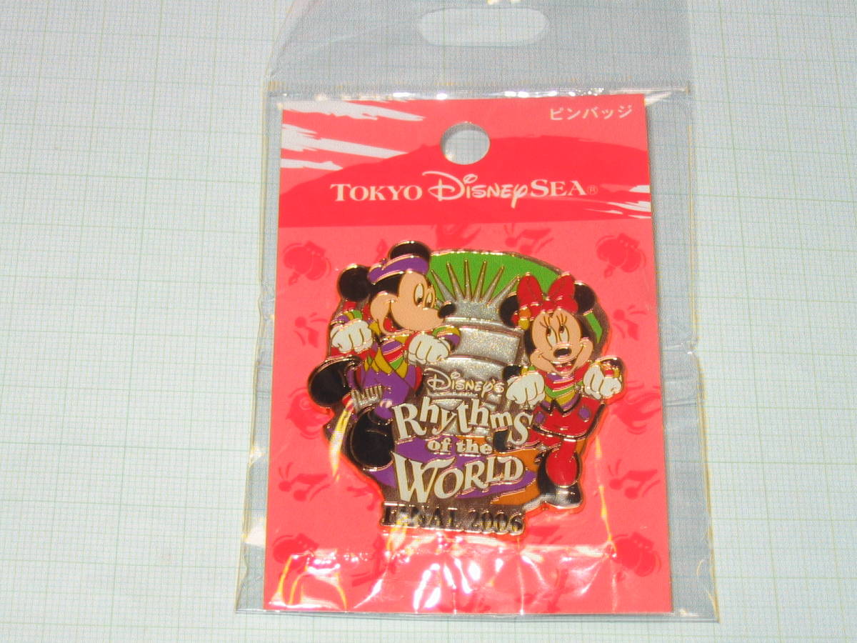 TDS Tokyo Disney si- Disney ритм ob world финальный 2006 Rhythms of the World булавка z значок [ Mickey & minnie ]