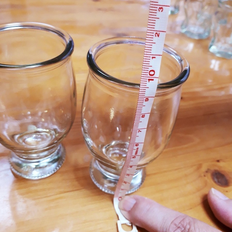 プリン容器×6個+グラス型容器×2個 プリンカップ 製菓 ガラス容器 空き瓶